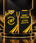 CNS Sleeveless training Vest – Black & Gold