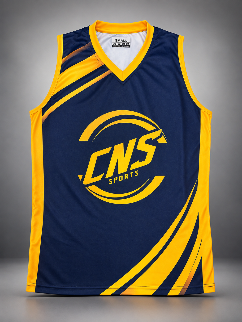 CNS Sleeveless training Vest – Navy Blue & Gold