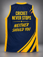 CNS Sleeveless training Vest – Navy Blue & Gold