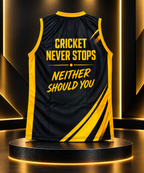 CNS Sleeveless training Vest – Black & Gold