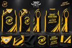 CNS Sleeveless training Vest – Black & Gold