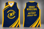 CNS Sleeveless training Vest – Navy Blue & Gold